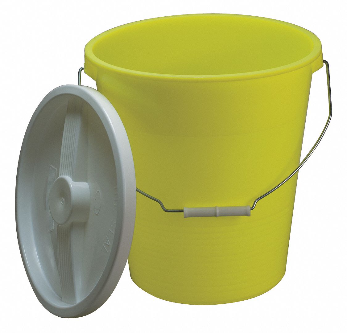 SP SCIENCEWARE 14 qt Pail, Yellow 21TR30F167720000 Grainger