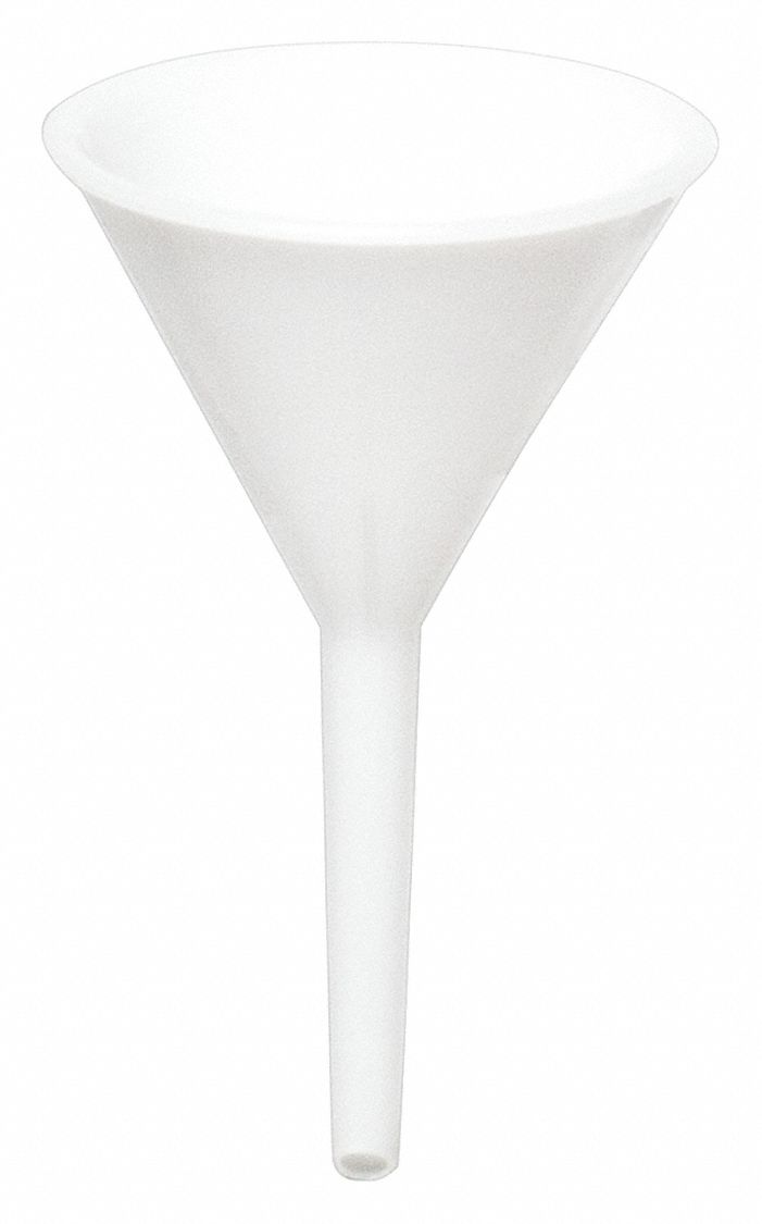 Plastic, 3 fl oz Capacity - oz, Funnel - 21TR77|F14695-0000 - Grainger