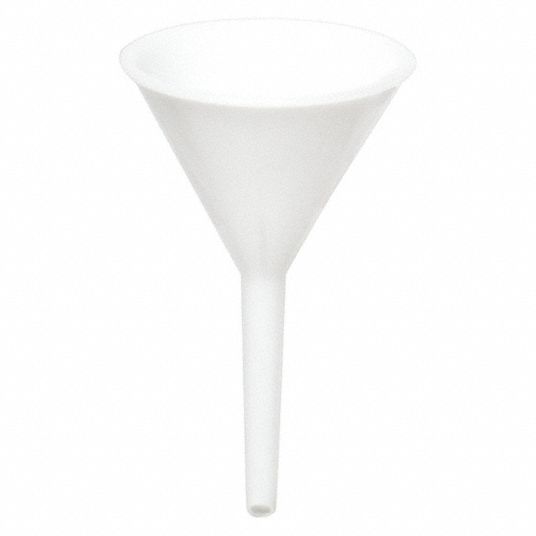 Plastic, 3 fl oz Capacity - oz, Funnel - 21TR77|F14695-0000 - Grainger