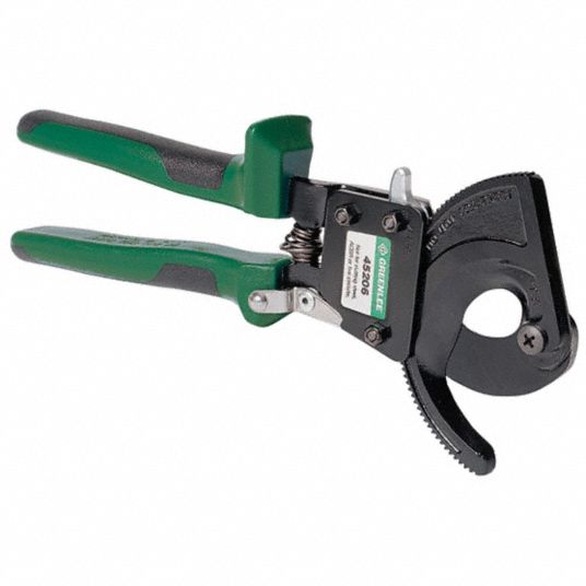 GREENLEE Ratchet Cable Cutter: Steel Handle, Center, For 600 kcmil Max Dia  Aluminum Electric Cable