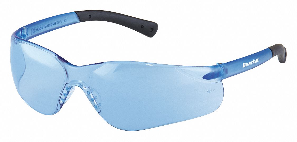 MCR SAFETY Lentes de Seguridad BearKat Azul Claro Antirrayaduras