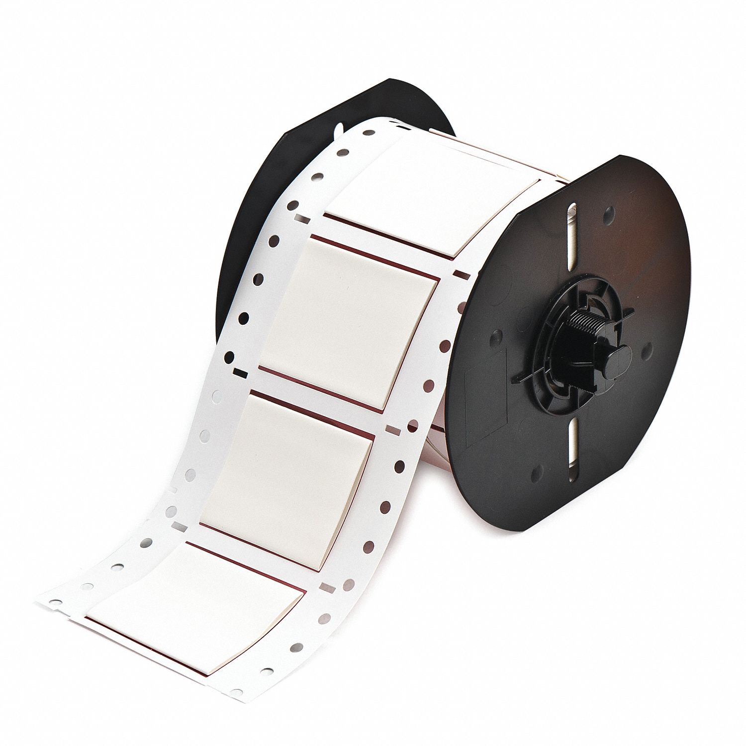 Sleeve Label: 1 in x 2 in, Polyolefin, White (Matte), For 0 AWG to 0 AWG Wire Gauge