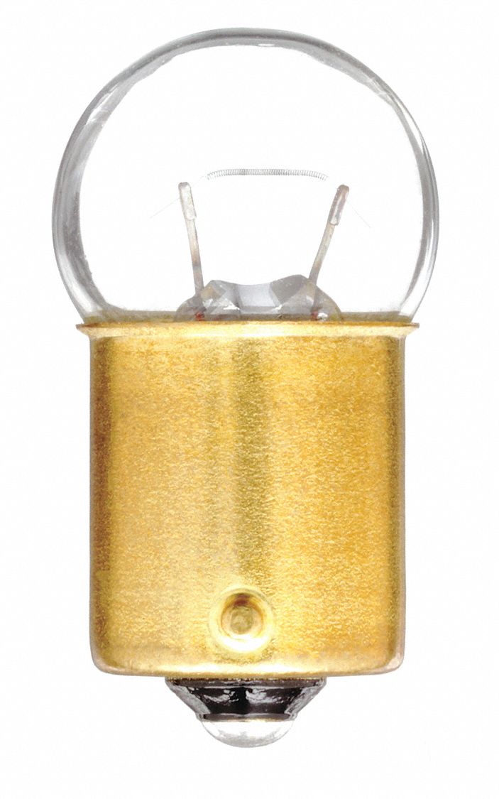 AMPOULE INCANDESCENTE MINIATURE, BAÏONNETTE SIMPLE CONTACT (BA15S), (G) GLOBE, G6, 89LL, 13VCA