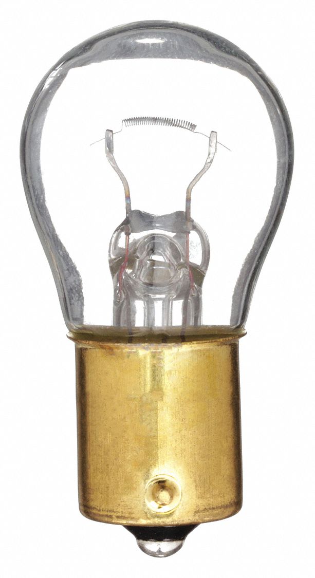 MINIATURE INCANDESCENT BULB, DOUBLE CONTACT BAYONET (BA15D), (S) SIGN, S8, 94, 12.8V AC