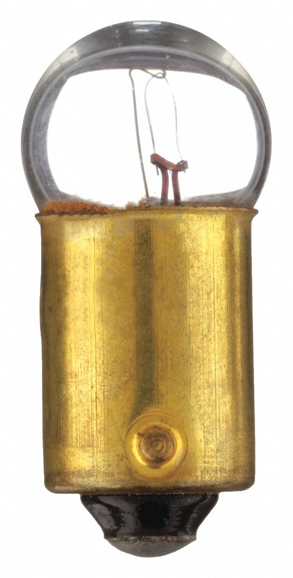 AMPOULE INCANDESCENTE, BAÏONNETTE MINIATURE (BA9S), (G) GLOBE, G3½, 1445, 14,4VCA, 2PK