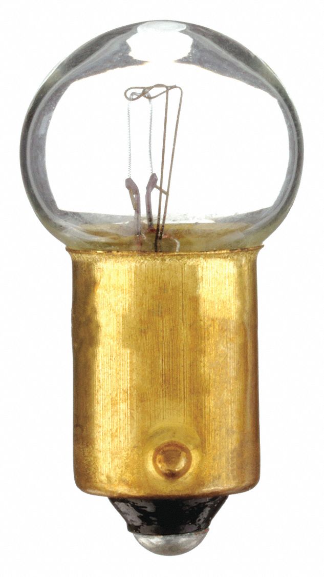 AMPOULE INCANDESCENTE, BAÏONNETTE MINIATURE (BA9S), (G) GLOBE, G4½, 1895, 14VCA, 2PK