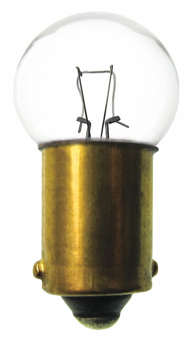 MINIATURE INCANDESCENT BULB, MINIATURE BAYONET (BA9S), (G) GLOBE, G4½, 456, 28V AC