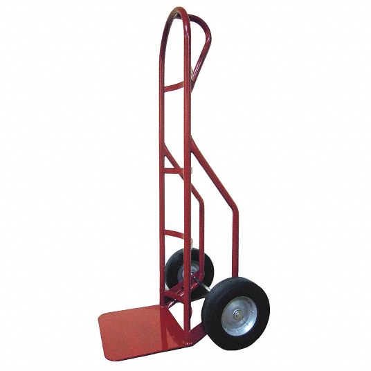 Brennan T-132-10P Standard 2-Wheel Hand Truck/Dolly, 8x14 Nose Plate, 800  lbs Cap from Cole-Parmer