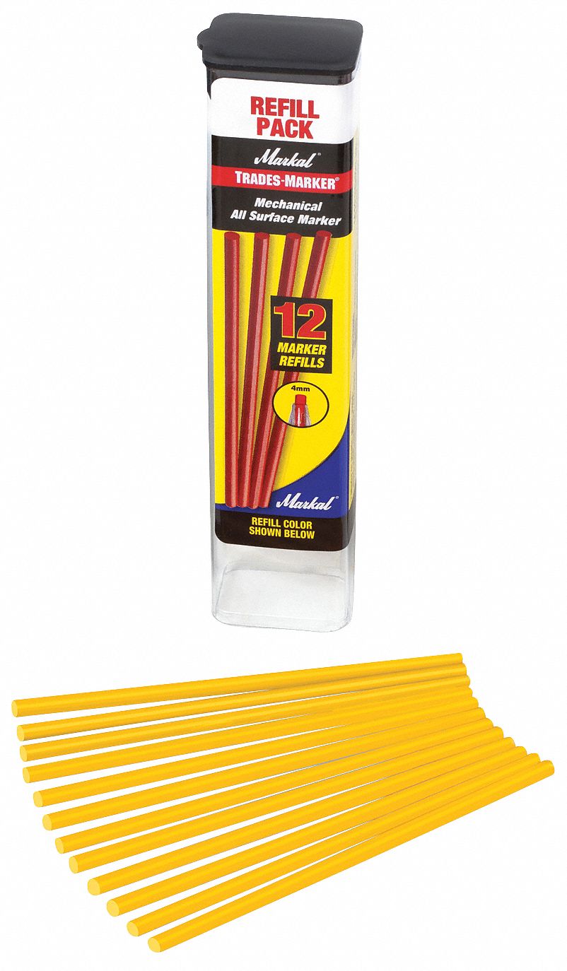 Marker Refill Permanent Yellow PK12