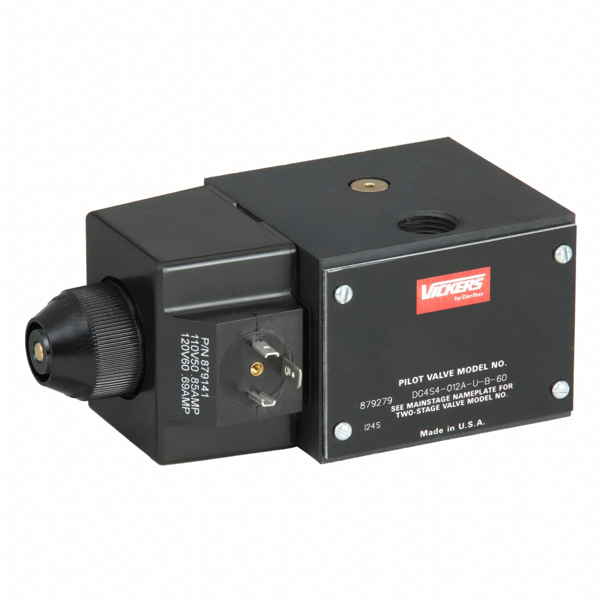 Hydraulic Directional Valve: 20 gpm Max Flow Rate, D05 NFPA Size, Two Positions, 110/120V AC