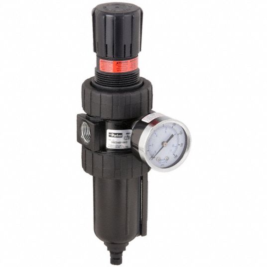 PARKER, 1/2 in NPT, 61 cfm, FilterRegulator 21U79906E34B18AC Grainger