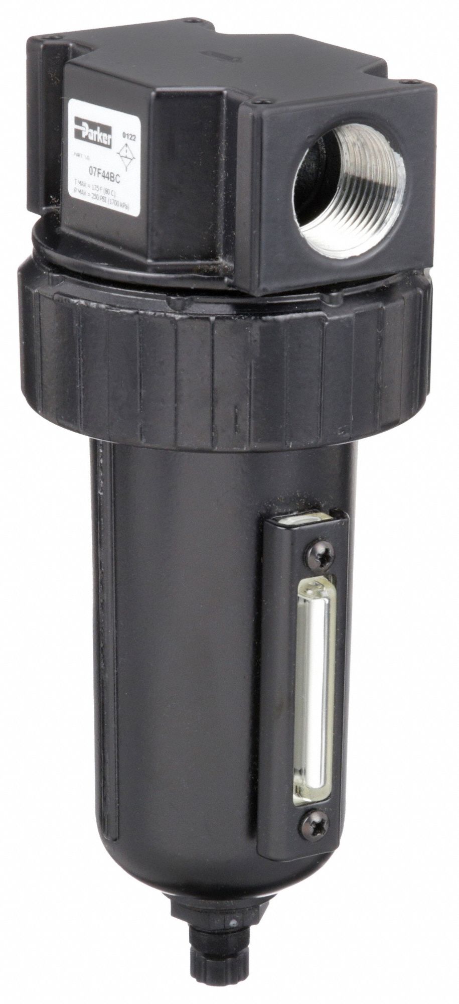 PARKER Compressed Air Filter Particulate, 3/4 in NPT, 5 micron, 145
