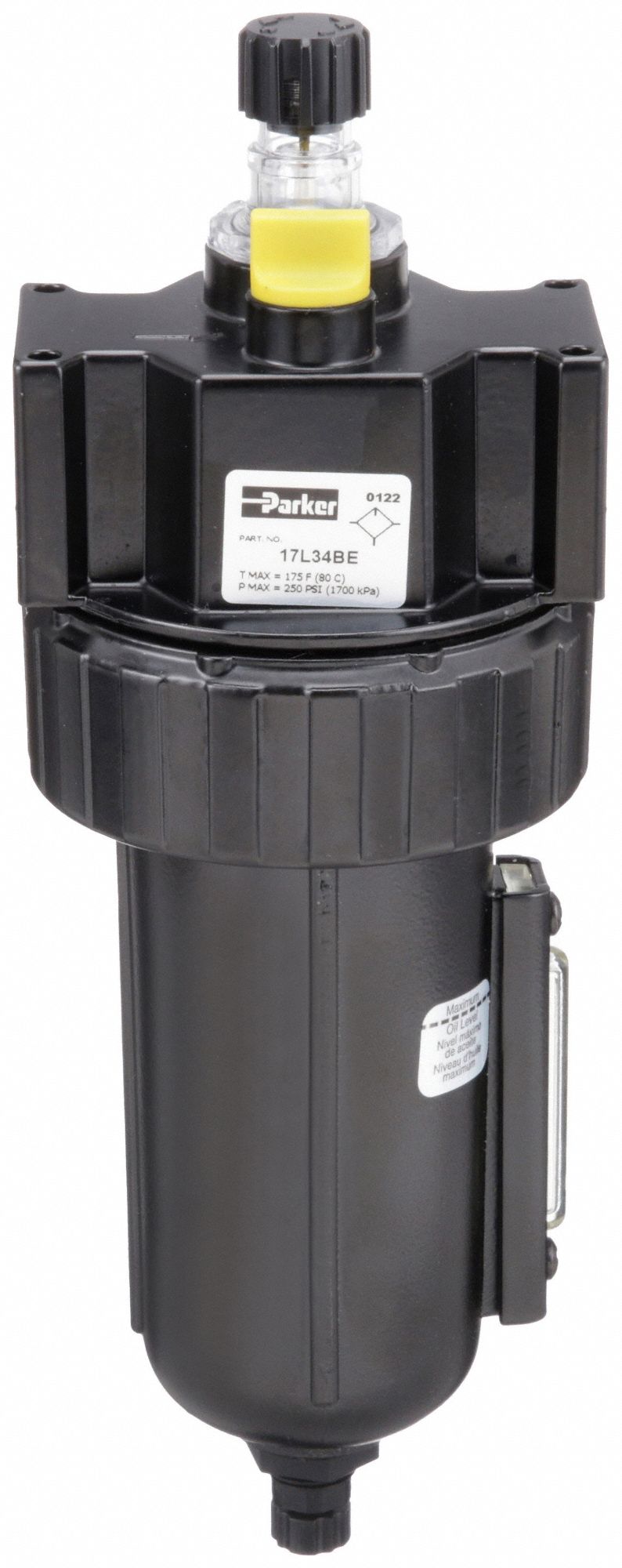 PARKER, Micro Mist, 1/2 in NPT, Compressed Air Lubricator - 21U830 ...