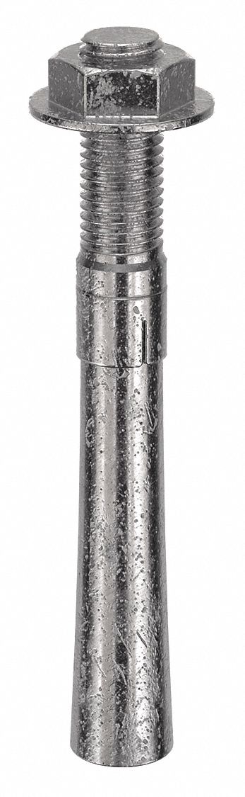 Wedge Anchor: 8 in Overall Lg, 7/8 in Dia, 7/8"-9 Thread Size, Stainless Steel, 4 PK