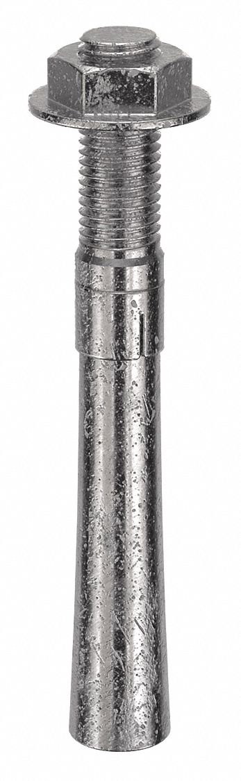 Wedge Anchor: 8 in Overall Lg, 7/8 in Dia, 7/8"-9 Thread Size, Stainless Steel, 4 PK