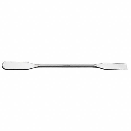 CHEMGLASS Spatula, 12 in Overall Length, 6 in Handle Length, Nickel ...