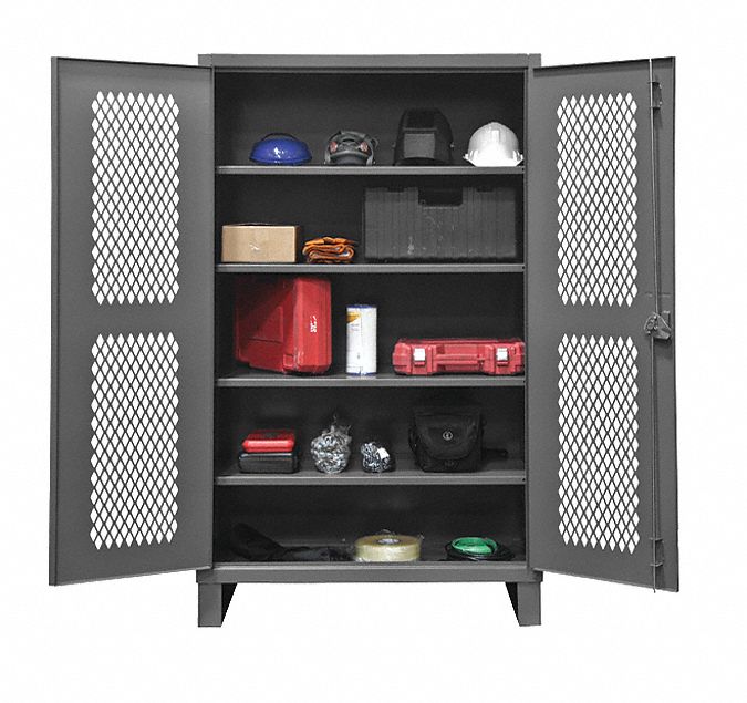 STORAGE CABINET,24X60X78,4 SHELVES