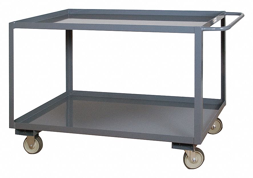 UTILITY CART, 1200 LBS, GREY, 36 X 18 IN, STEEL