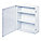 FIRST AID CABINET, INDUSTRIAL, 3 SHELVES, WHITE, 15 X 5 9/16 X 16 5/32 IN, STEEL