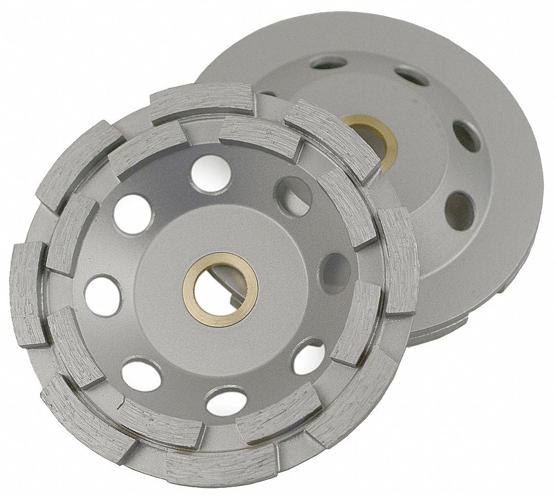 DIAMOND VANTAGE 07HDDDX1 SegmentCpGrindWheel,5/8"-11 CN,7" Dia 21UN69