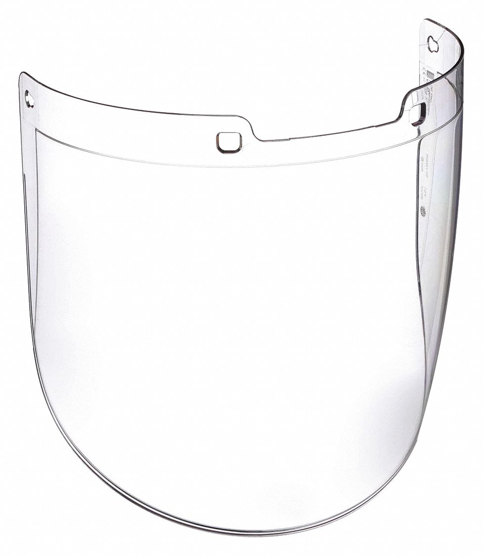 REPLACEMENT VISOR, CLEAR, HARDCOAT, PC, 15 7/8X9X0.09 IN, CSA, DIELECTRIC