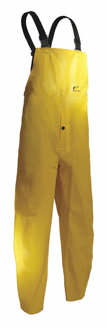 Webtex Bib Flyfront Overall, Yellow, XL
