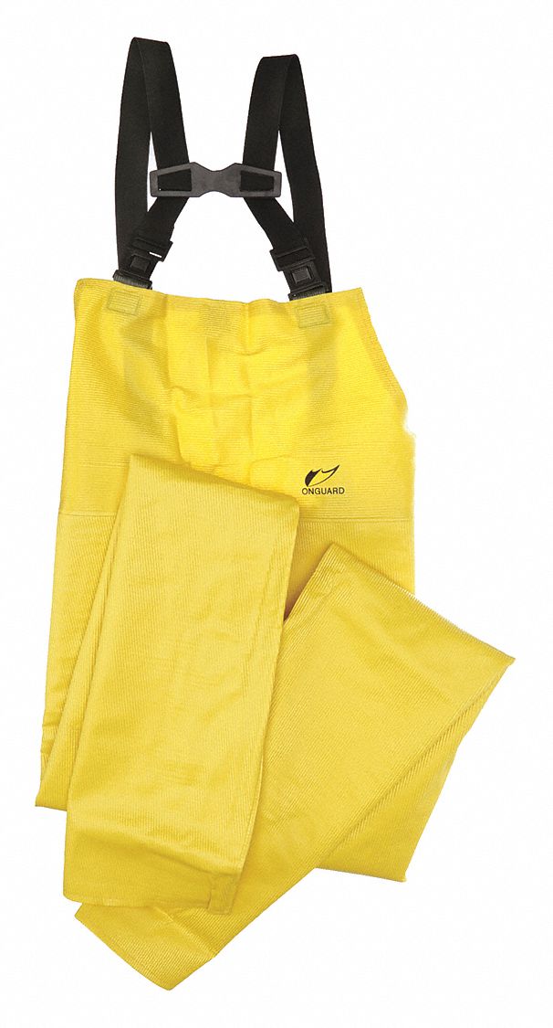 Webtex Bib Flyfront Overall, Yellow, 2XL