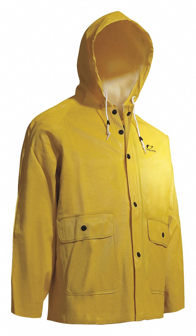 Webtex Jacket W/Attached Hood, Yellow, S