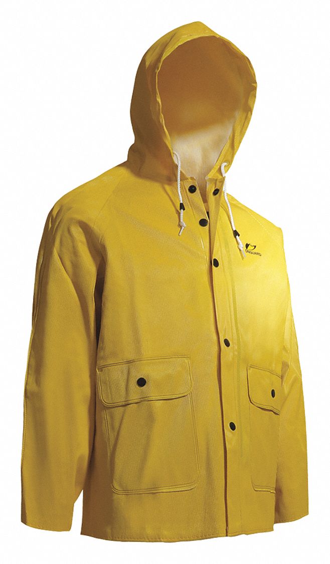 ONGUARD, XL, Yellow, Rain Coat 29VT1176034 XL Grainger
