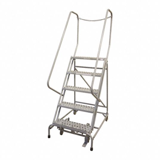 50 in Platform Ht, 10 in Platform Dp, Rolling Ladder - 21UR21 ...