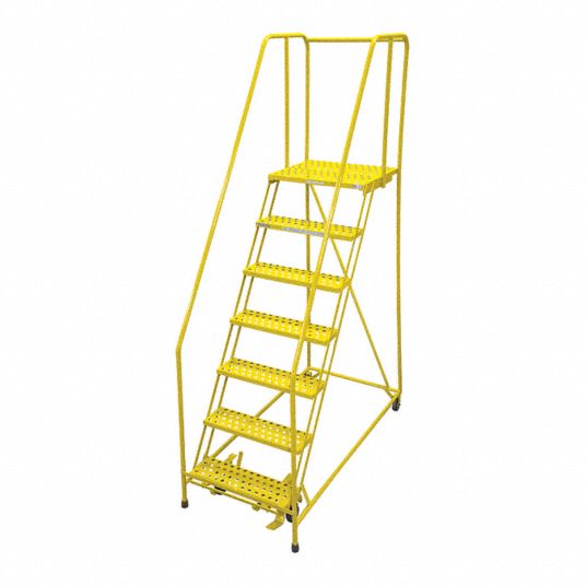 Cotterman Rolling Ladder: 70 In Platform Ht, 30 In Platform Dp, 24 In 