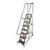 Assembled Steel Rolling Ladders with Handrails Included