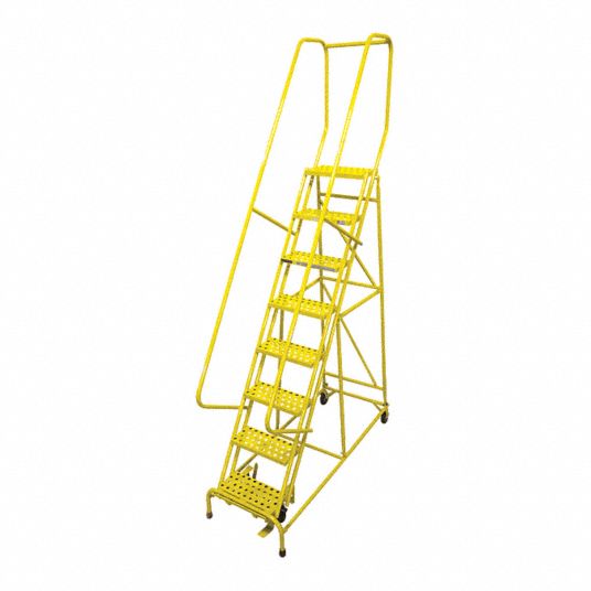 COTTERMAN, 6.7 ft Platform Ht, Assembled, Rolling Ladder - 21UT71 ...