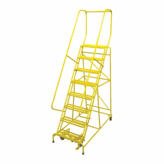 80 in Platform Ht, 10 in Platform Dp, Rolling Ladder - 21UX21 ...