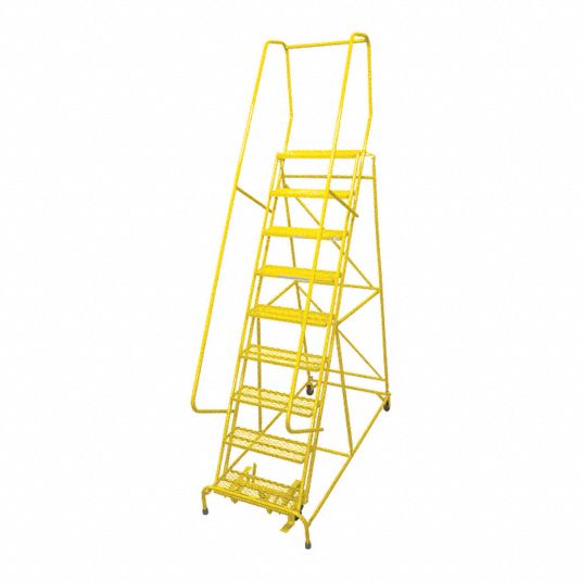 Cotterman Rolling Ladder 90 In Platform Ht 10 In Platform Dp 24 In