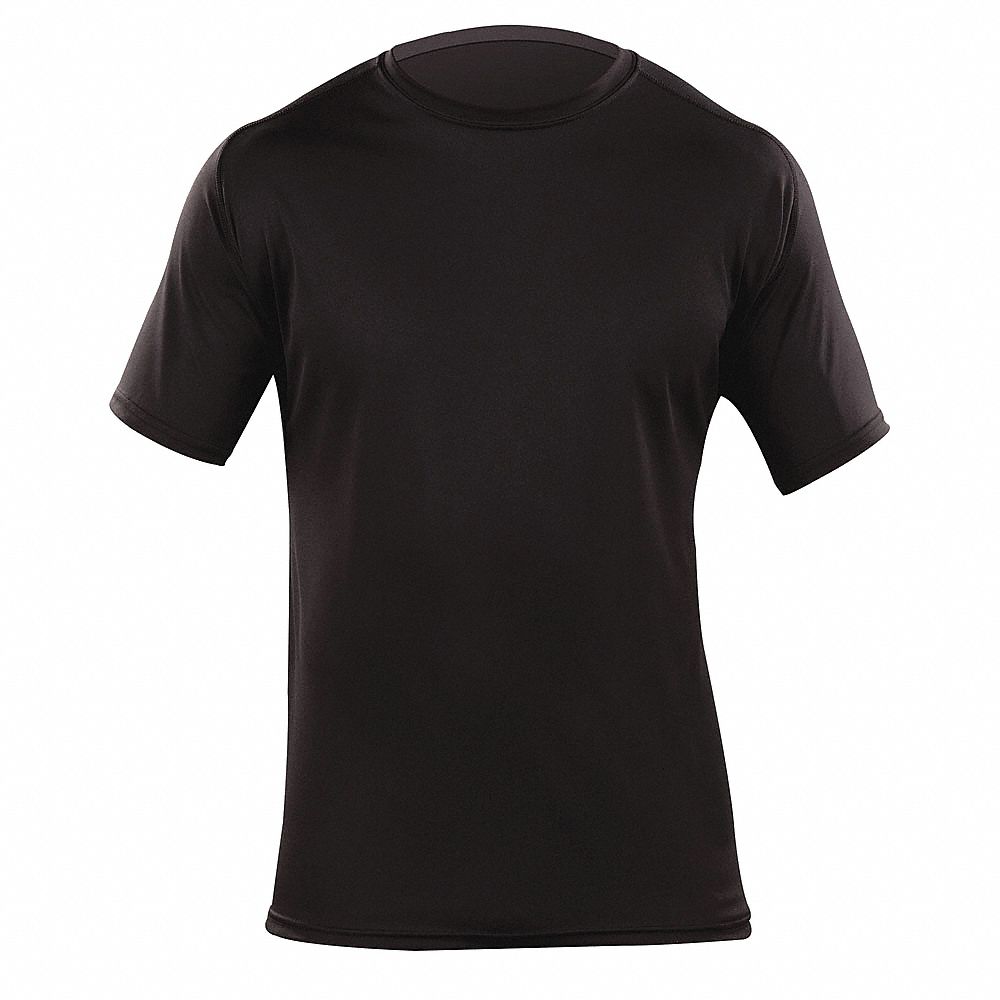 Loose Fit Crew Shirt, Blk PET, L