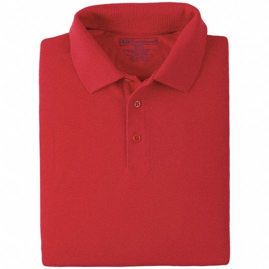 5.11 Tactical Professional Long-Sleeve Polo - Range Red