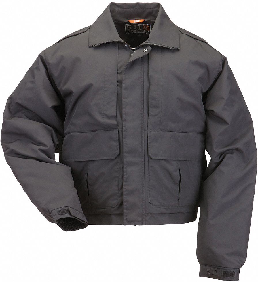 5.11 TACTICAL Jacket, 2XL Fits Chest Size 50 in to 52 in, Black Color ...