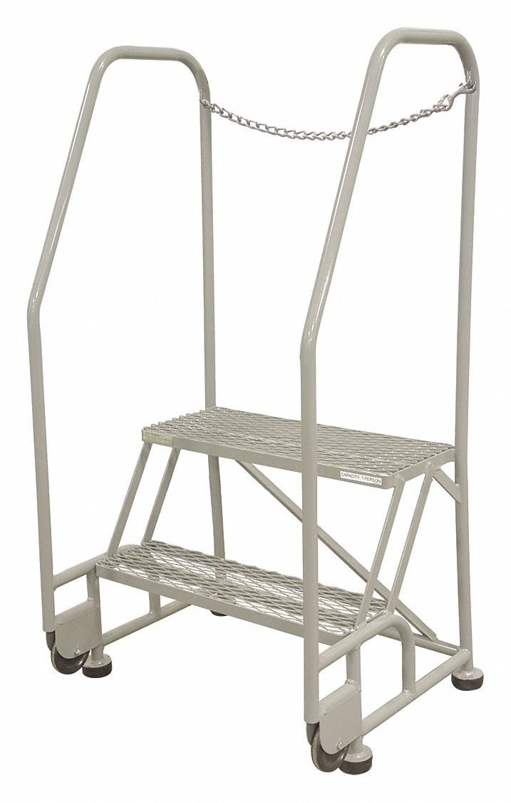 COTTERMAN, 1.7 ft Platform Ht, Assembled, Rolling Ladder - 21VA49 ...