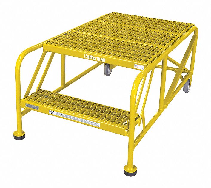 COTTERMAN, 2 Steps, 20 in, Work Platform - 21VA68