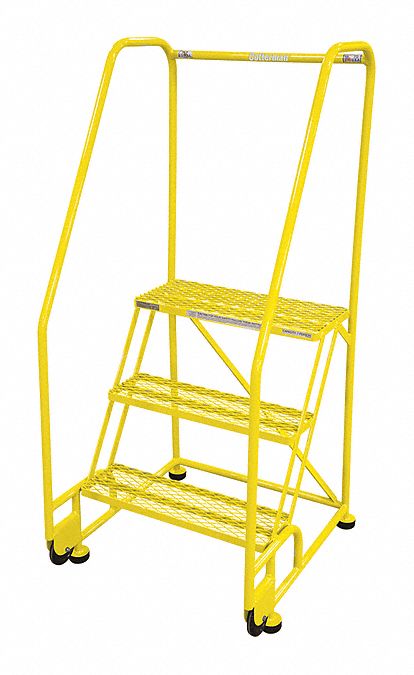 COTTERMAN, 2.5 ft Platform Ht, Assembled, Rolling Ladder - 21VC06 ...