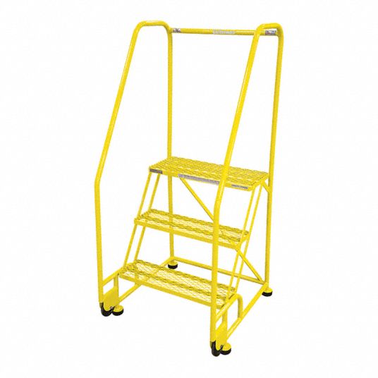 30 in Platform Ht, 10 in Platform Dp, Tilt and Roll Ladder - 21VA91 ...