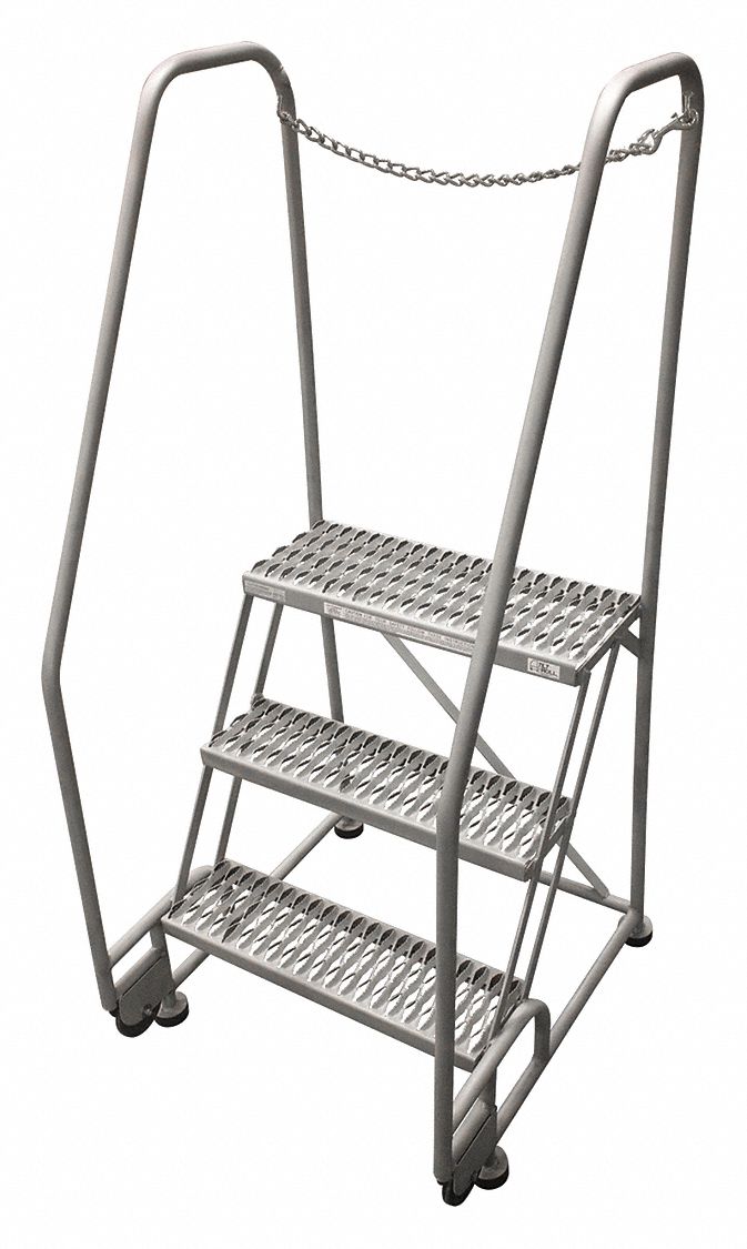 30 in Platform Ht, 10 in Platform Dp, Tilt and Roll Ladder 21VC01