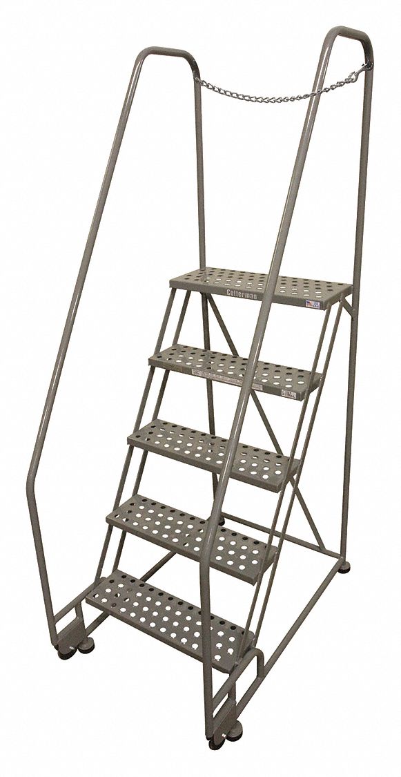 COTTERMAN, 4.2 ft Platform Ht, Assembled, Rolling Ladder - 21VD58 ...