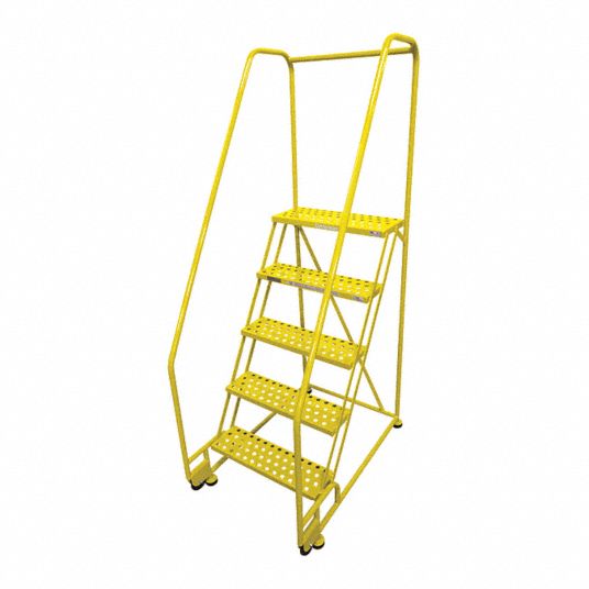 50 in Platform Ht, 10 in Platform Dp, Tilt and Roll Ladder - 21VD57 ...