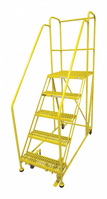 Work Platform: 4.2 ft Platform Ht - Max, 24 in x 24 in, Steel, 800 lb Load Capacity