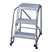 Assembled Aluminum Rolling Ladders without Handrails Included image