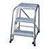 Assembled Aluminum Rolling Ladders without Handrails Included
