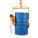 VERTICAL DRUM LIFTER/DISPENSER, FOR 55 GAL DRUM CAPACITY, MANUAL TILT, METAL, BODY, VERTICAL