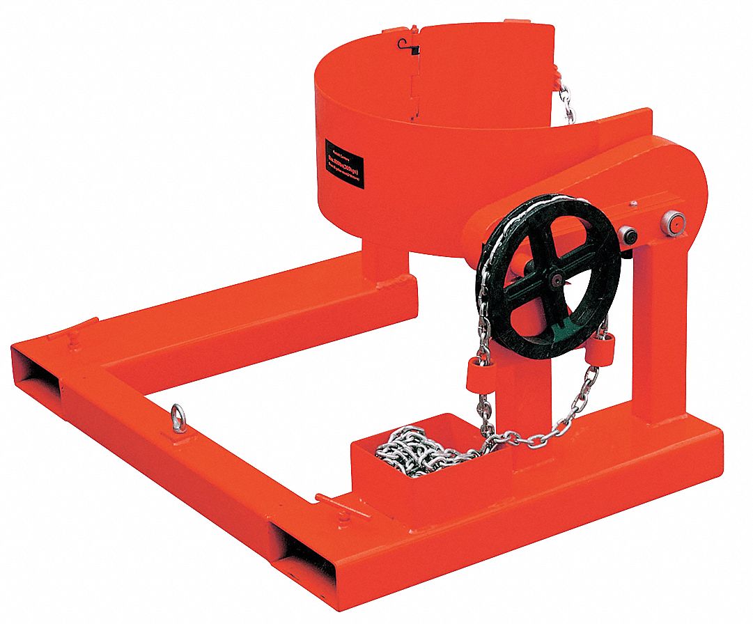 DRUM LIFTER, 20⅞ IN OVERALL H, 26⅜ IN X 38½ IN X 20⅞ IN, 26⅜ IN OVERALL L